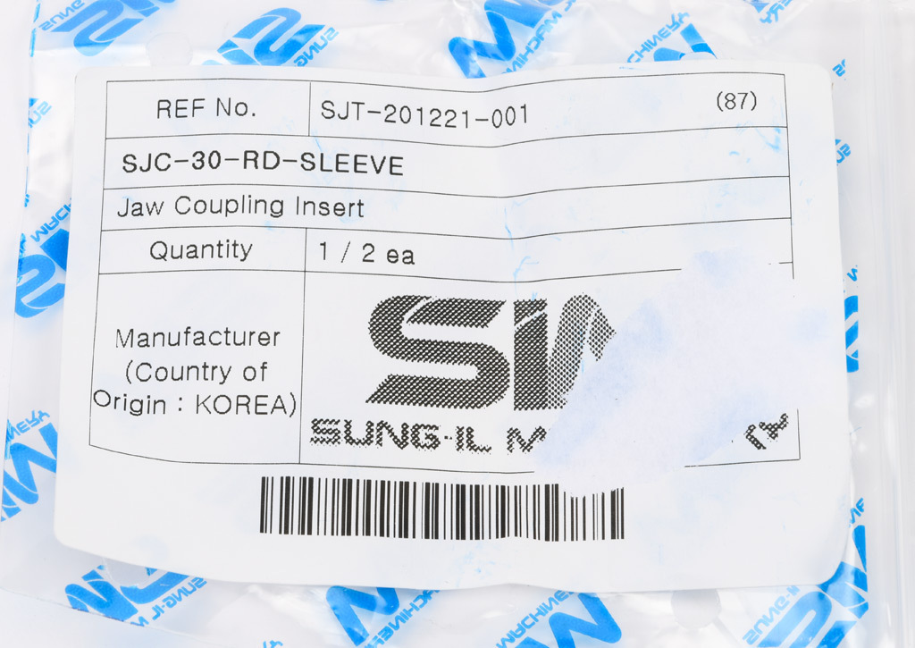 Drive Coupling Spider: jaw type, size 30, 63D durometer (PN# SJC-30-RD ...