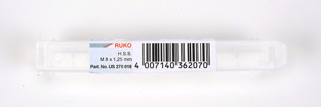 RUKO    270018    DRILL/TAP COMBINATION M8X1.25