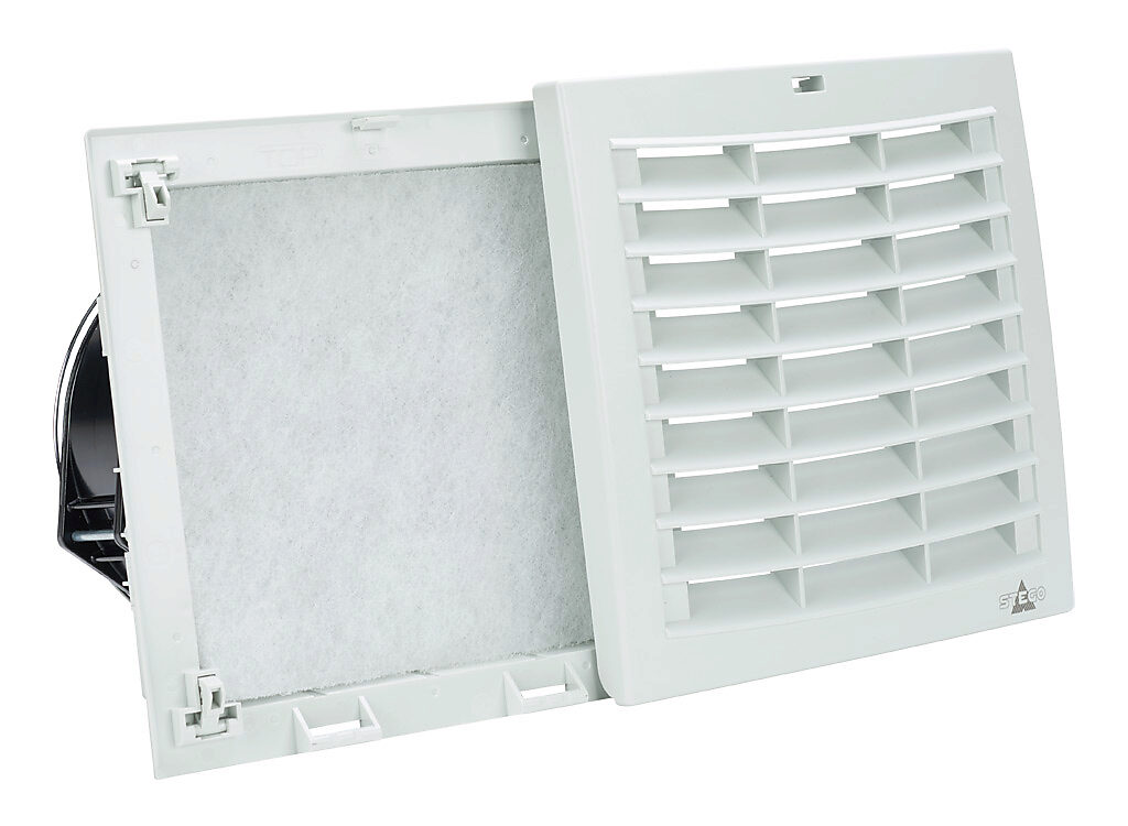 Enclosure Fan Assembly: intake, 105 CFM, 24 VDC operating voltage 