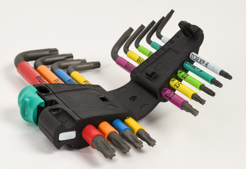 WERA hex torx レンチセット Wera 05024179001 Torx L-Key Set 967 Sl/9 with Holding