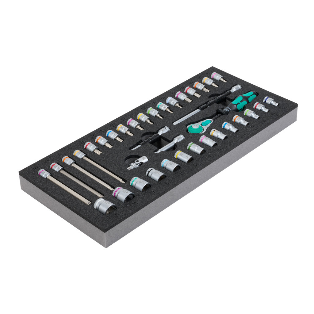 Wera Compact (Mini) Socket and Driver Bit Tray Set