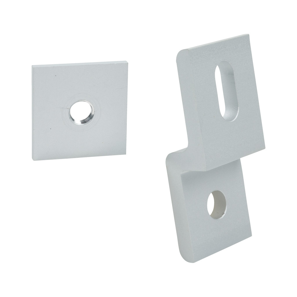 FATH Panel Holder: silver, for T-slotted rail (PN# 162917