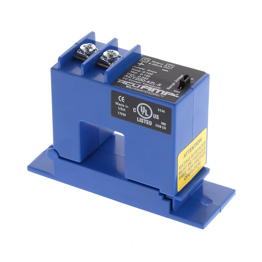 DR4E3 AUTOMATION DIRECT ACUAMP ACT200-42L-S AC CURRENT TRANSDUCER 