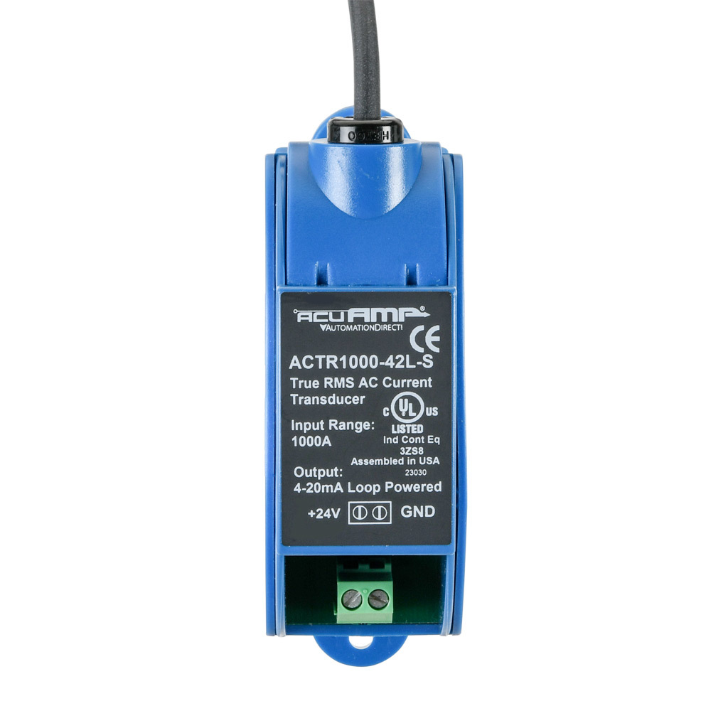 AC Current Transducer: flexible split core, 0-1000A sensing range
