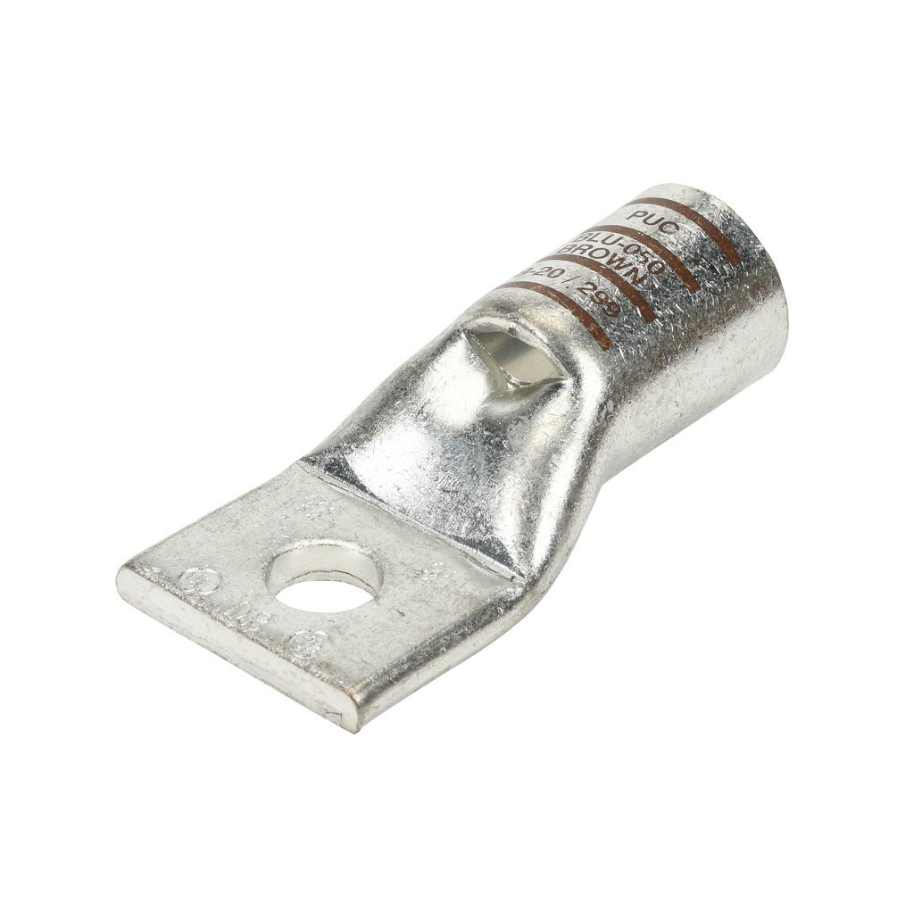 Compression Lug: standard barrel, 35 kV, 1 openings (PN# BLU-050S2-1 ...