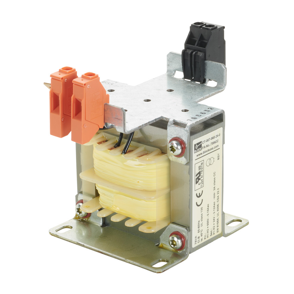 Control Transformer: open core, 75 VA (PN# CT-007-060-24-0 ...