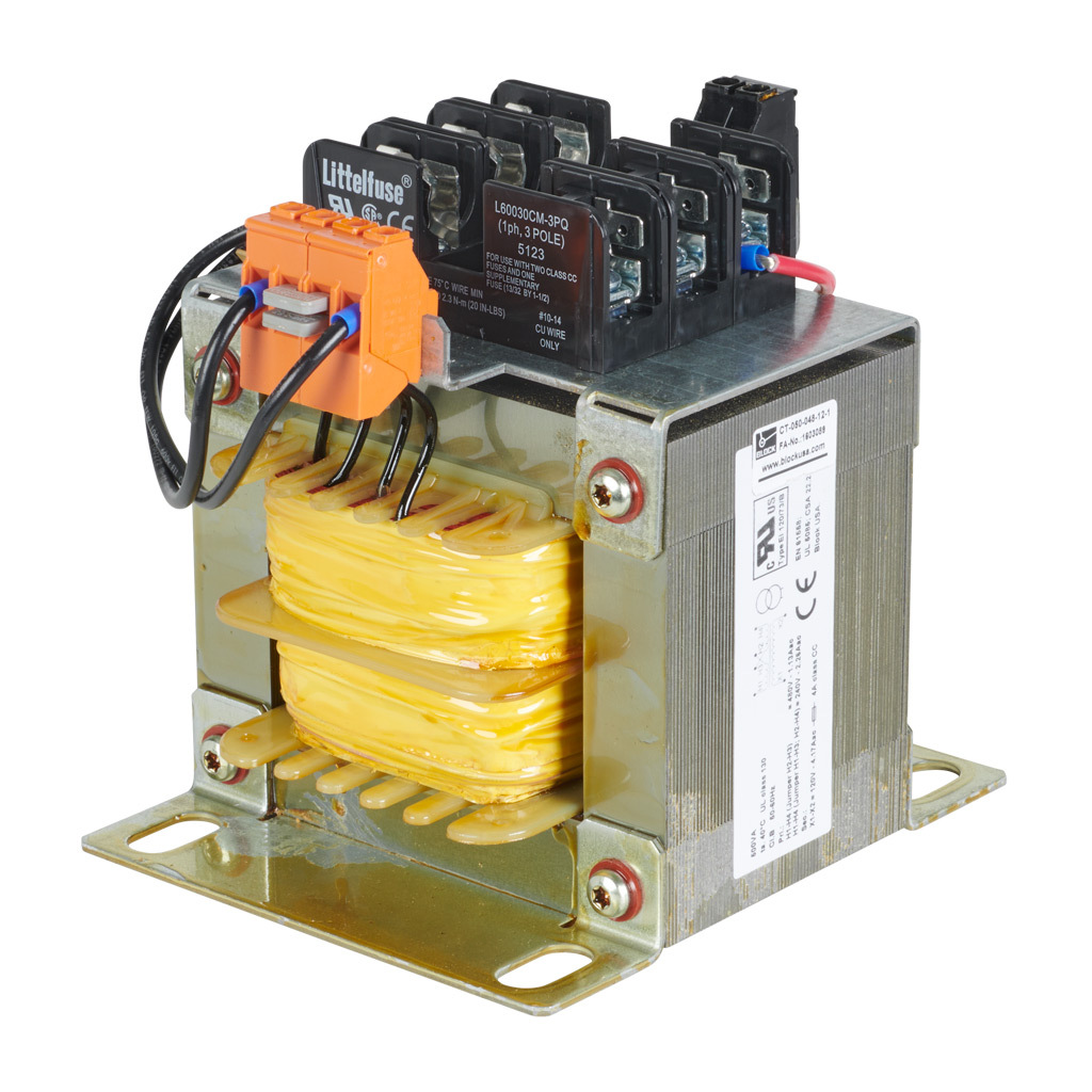 Control Transformer: open core, 500 VA (PN# CT-050-048-12-1 ...