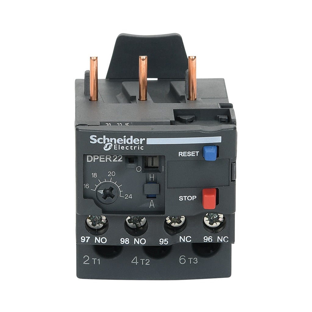 25A Motor Starter Schneider Style Assembly With 120V Coil & 16-24A Thermal Overload Relay Contactor Relay Diagram 25A Motor Starter Schneider Style Assembly With 120V Coil & 16-24A Thermal Overload Relay Contactor Relay Diagram