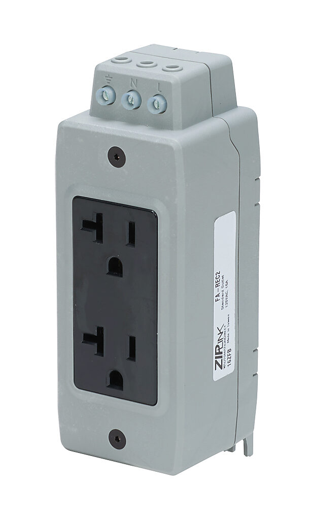 Details about   New Automation Direct FA-REC3 Din Rail Mount Receptacle 15A 120VAC 3-Outlets 