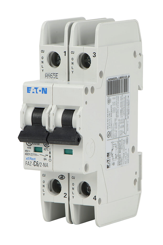 Eaton FAZ-Z6/2 Miniature circuit breaker 6A Z 15kA 2Pol NFP 