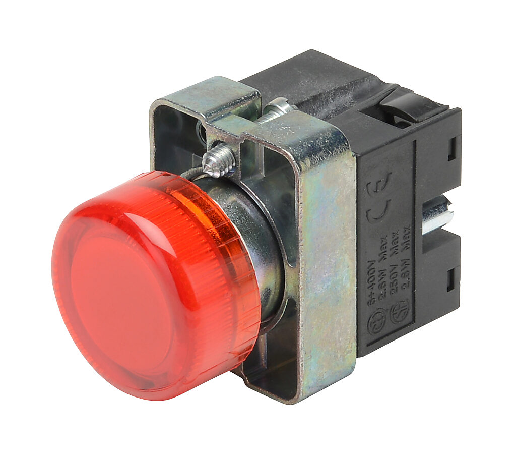 Indicating Light: 22mm, IP65, red (PN# GCX1231-24L)