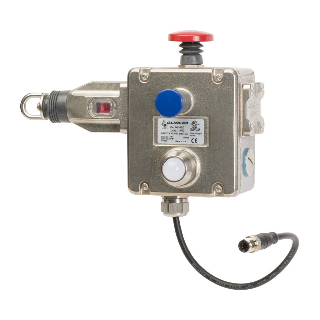 IDEM Z-Range Safety Switch: cable-pull interlock, 125m maximum pull ...