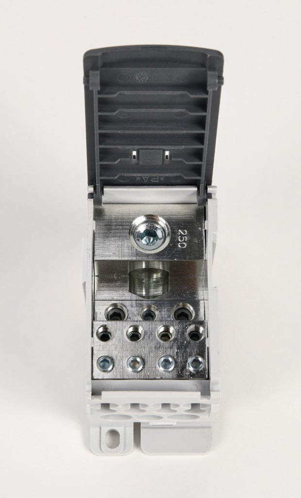 Terminal Block: enclosed, 225A, 1-pole, UL 1059 recognized (PN# GPB2 ...