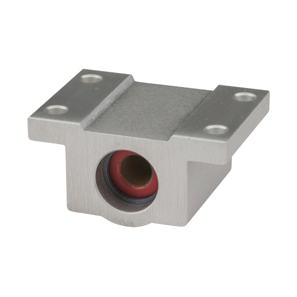 Single Pillow Block plain bearing, 1/4in inside diameter, for 1/4in