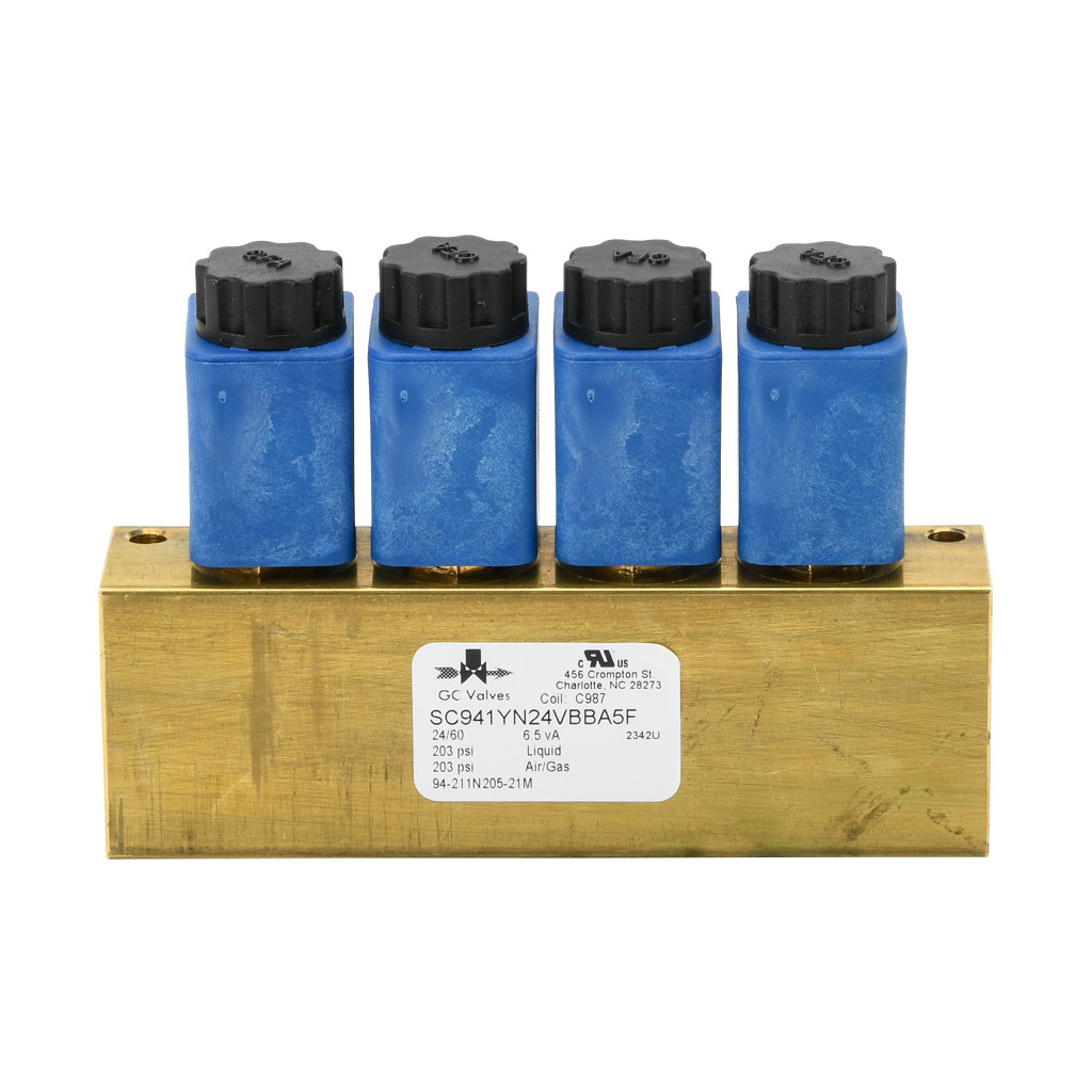 Air, Inert Gas, Water or Coolant Solenoid Valve Bank: 2-port (2-way ...