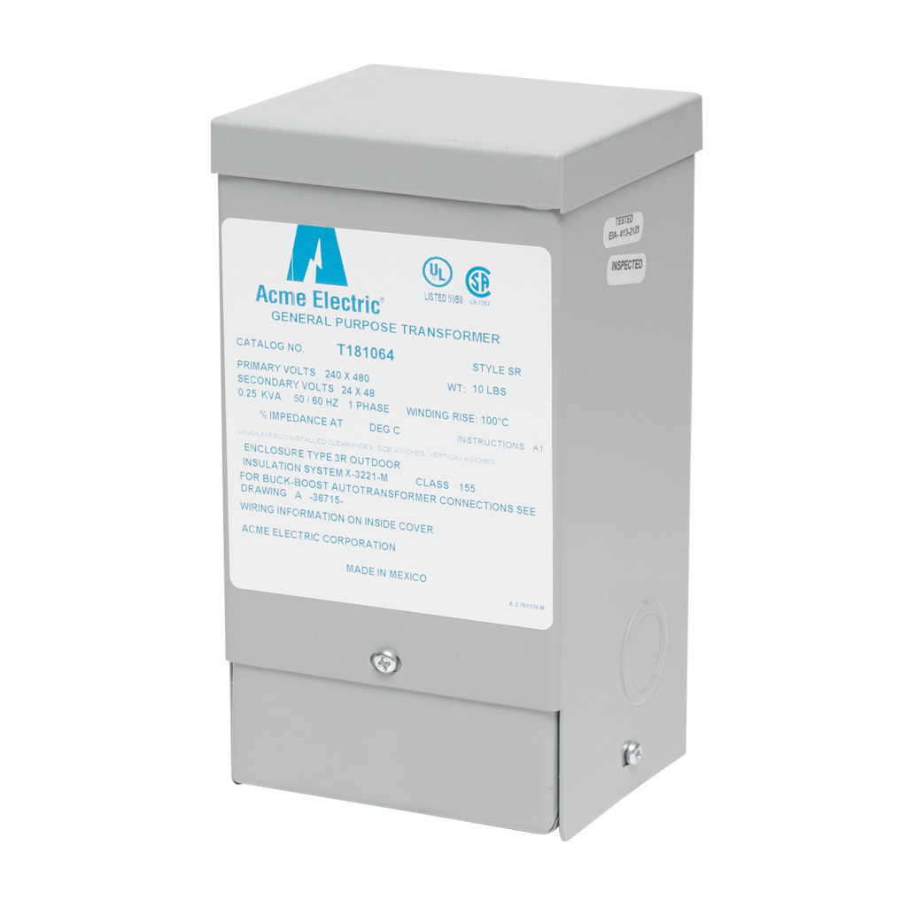 Buck-boost Transformer: encapsulated core, 250 VA (PN