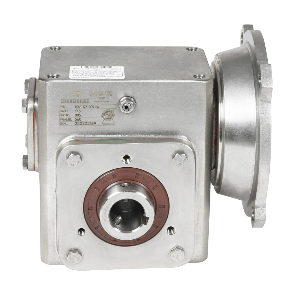 63mm Worm Gearbox, Ratio 5:1 to 100:1, 55 N.m