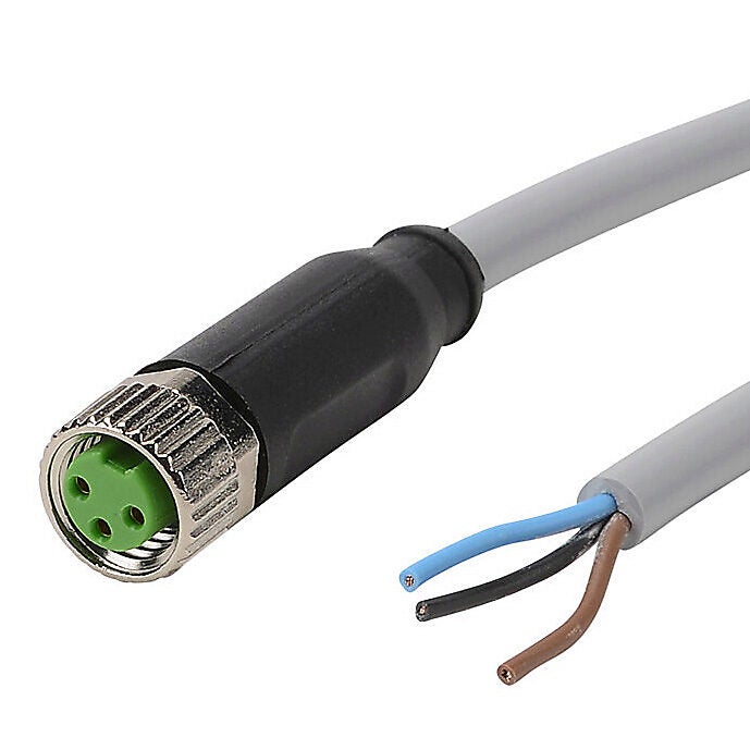 Connection Cable: 16.4ft/5m, M8 axial female to pigtail (PN# 7000