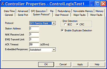 Allen-Bradley DF1 Half Duplex Tag-Base Control/CompactLogix) Setup