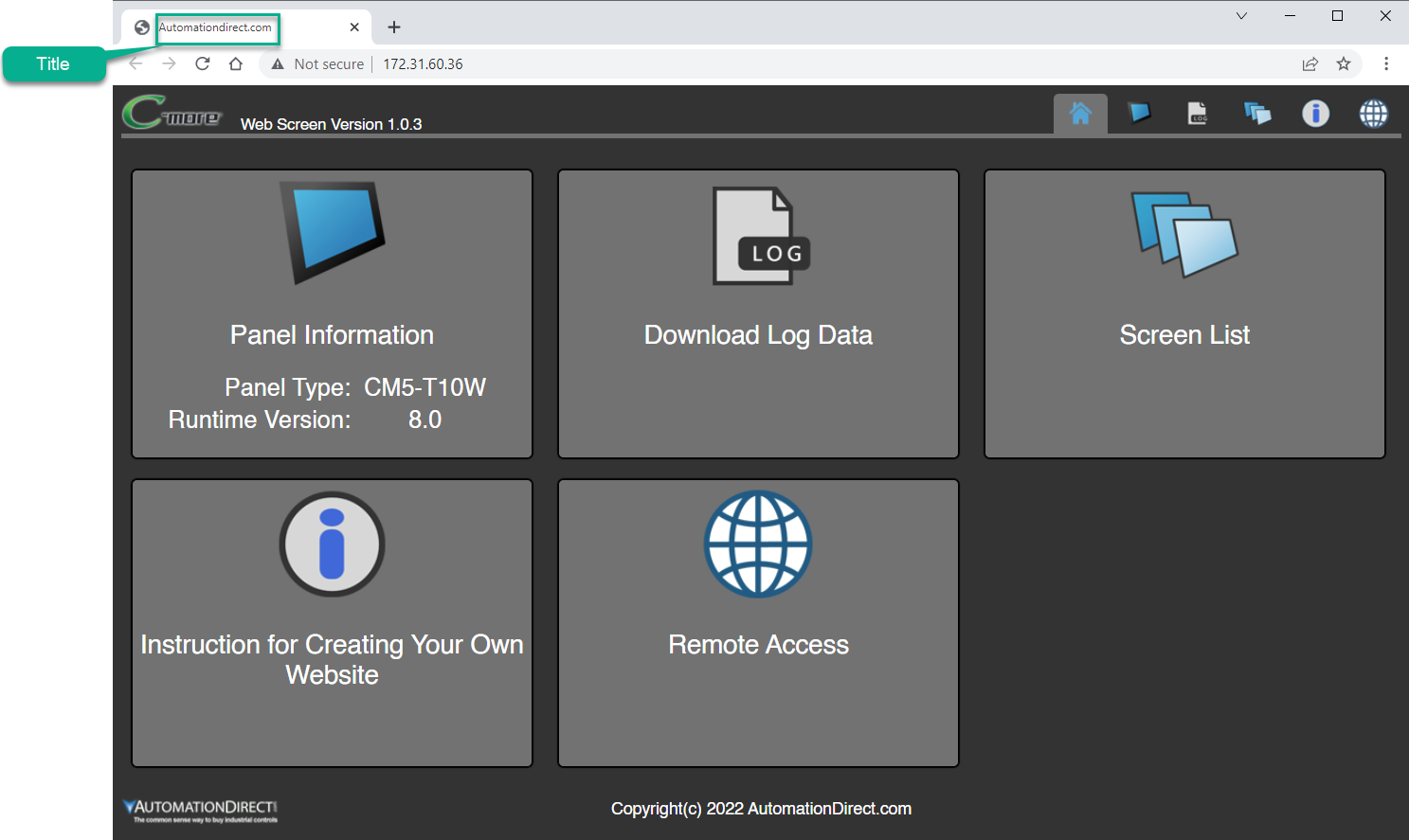 Panel Network — Webserver (Secure HTTPs)Setup