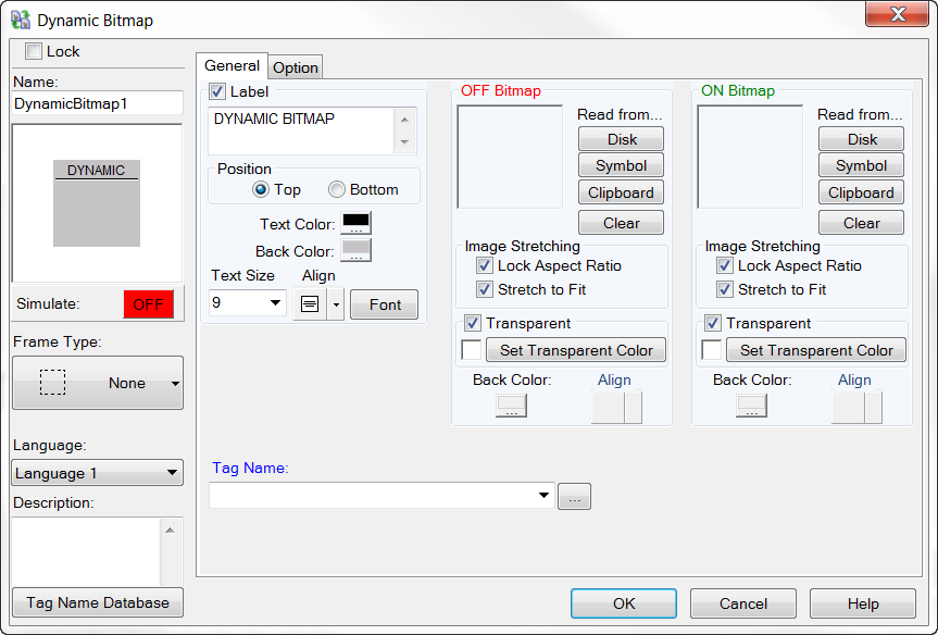 Dynamic Bitmap Object