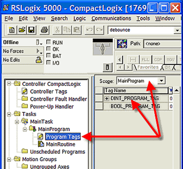 Allen-Bradley Control/CompactLogix Tags