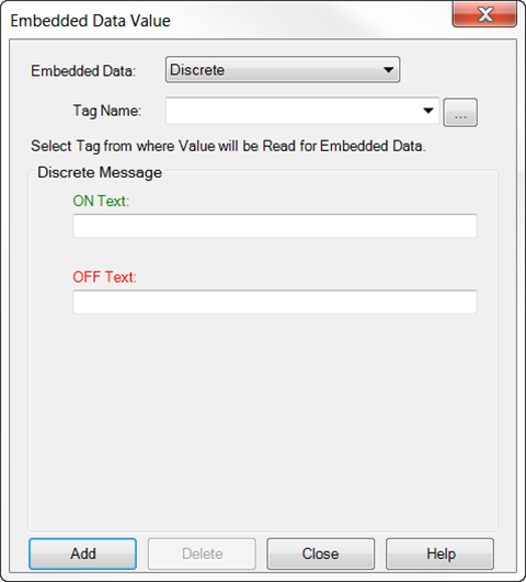 Configuring Embedded Data Value