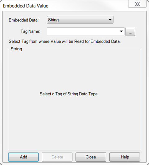 Configuring Embedded Data Value