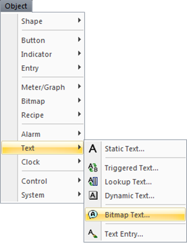 Bitmap Text Object