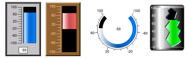 A close-up of a temperature gauge  .