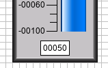 A close-up of a number  .