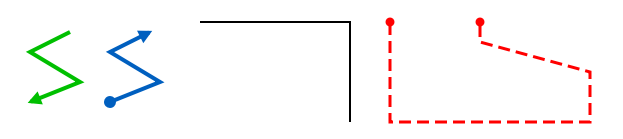 A black square with a white background .