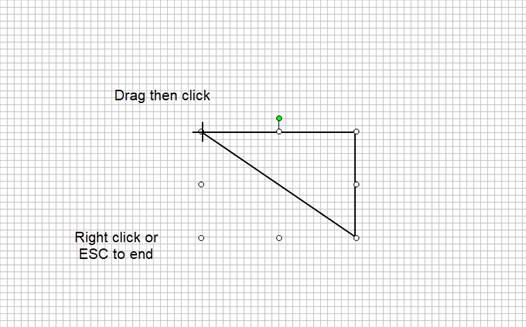 A diagram of a triangle .