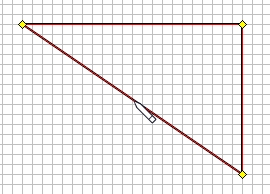 A line drawn on a graph paper .