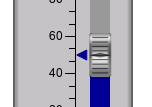 A close-up of a measuring device  .