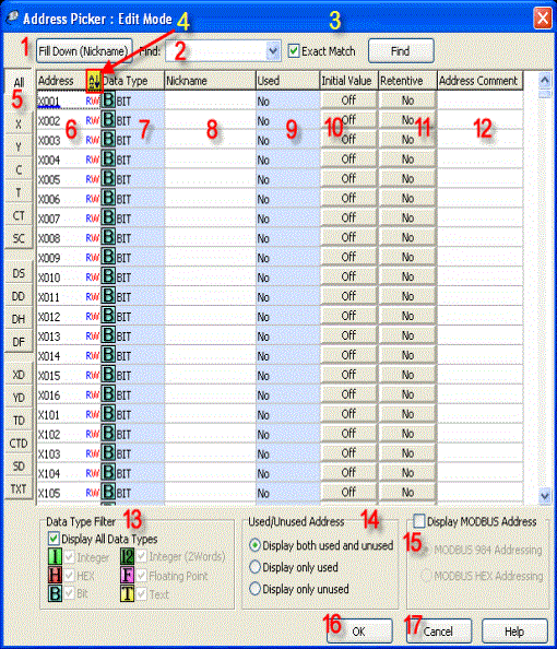 Select Address Key Different Types Address Comments