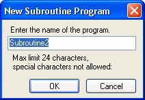 Add New Subroutine