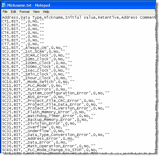 popup export nicknames to notepad