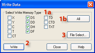 Write Data into PLC