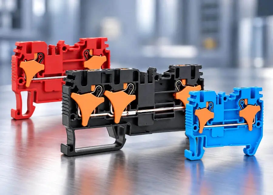 More Color Options for Konnect-It Push-In Terminal Blocks and Accessories
