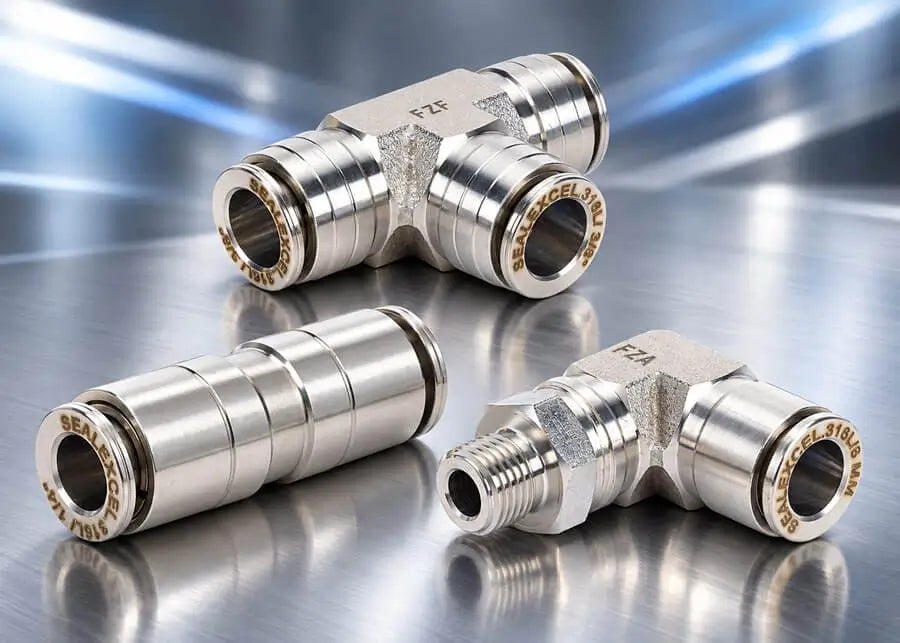 NITRA Stainless Steel Push-to-Connect Fittings