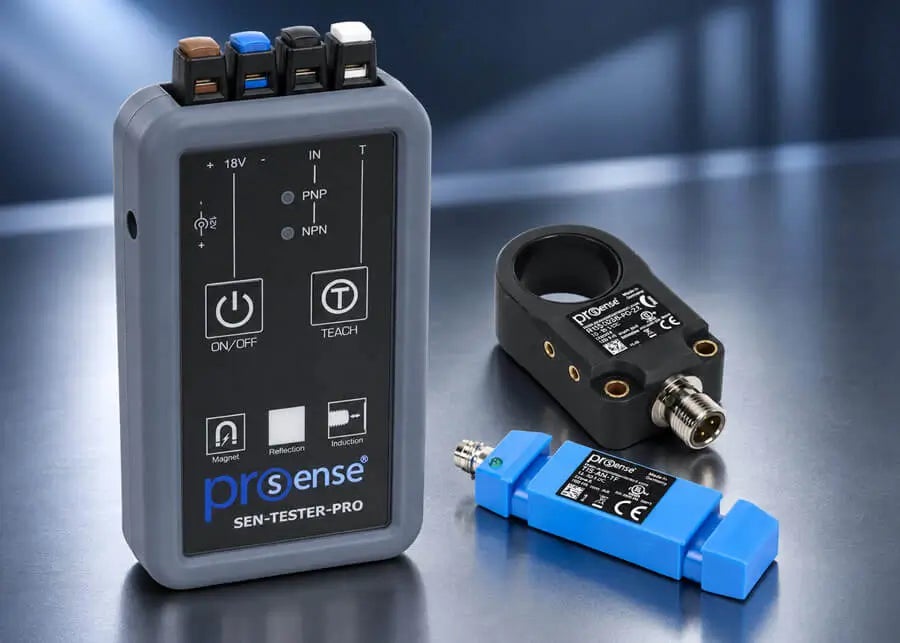 ProSense Inductive Ring and Tube Sensors, Pendulum Limit Switches, and Sensor Tester
