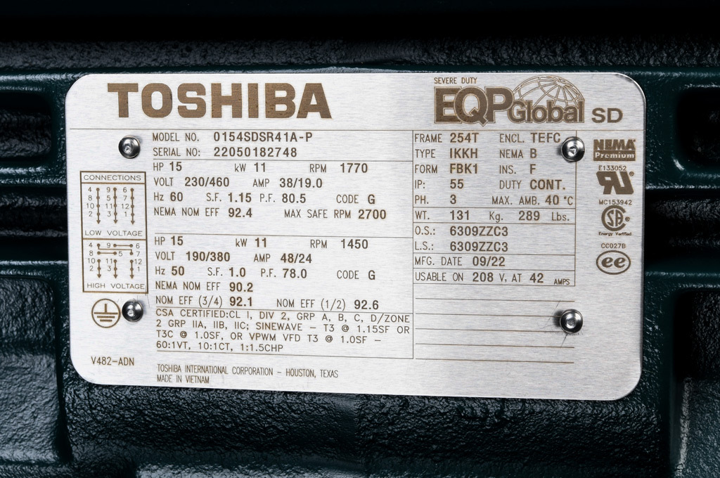 Premium Efficiency AC Motor: high-performance inverter duty and