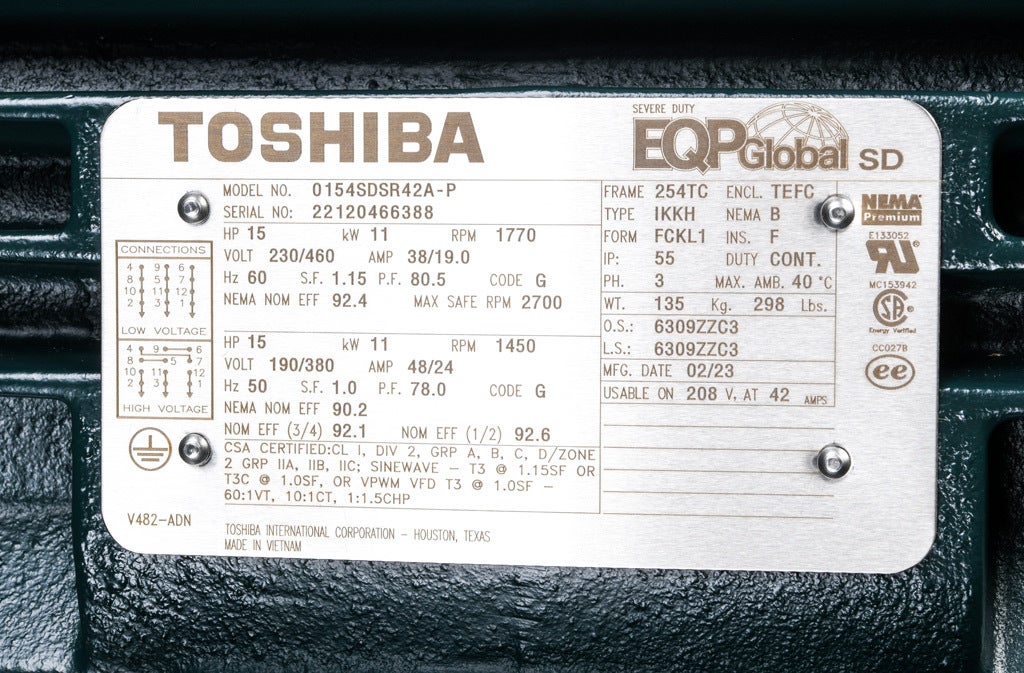 Premium Efficiency AC Motor: high-performance inverter duty and