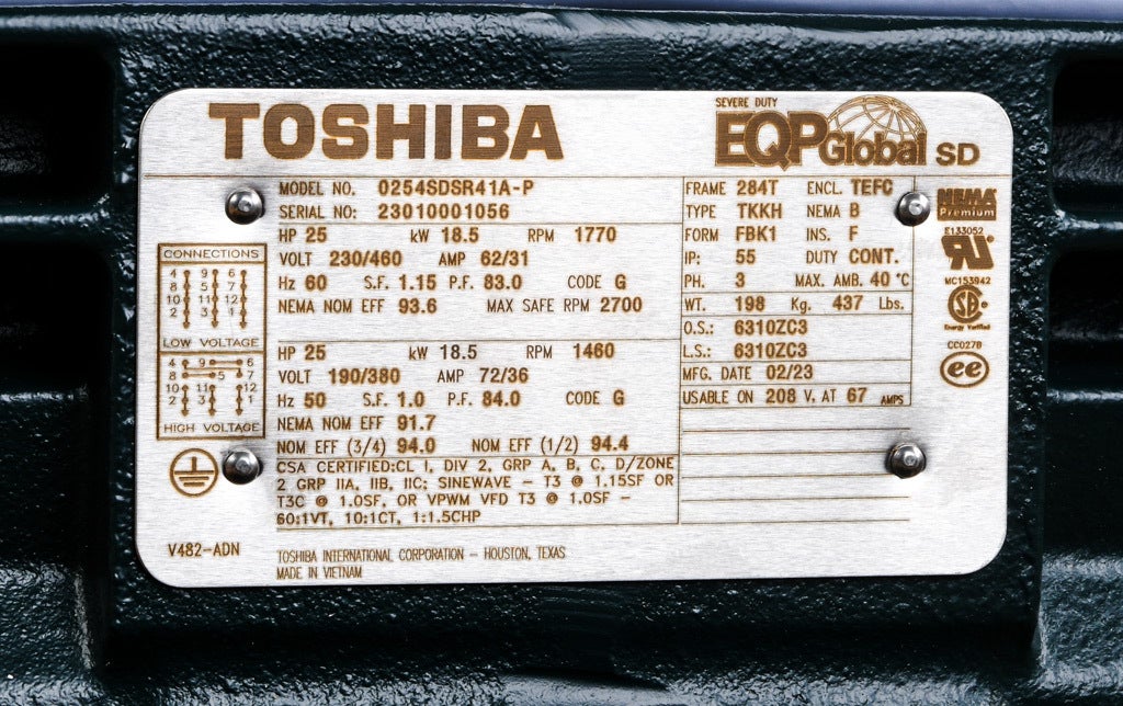 Premium Efficiency AC Motor: high-performance inverter duty and