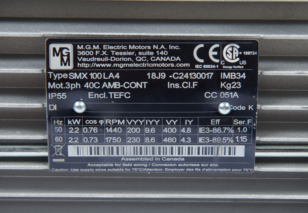 IE3 Premium Efficiency AC Motor: general purpose and inverter