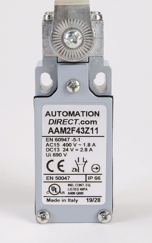 Limit Switch: side rotary lever with 18mm metal roller (PN Limit Switch: side rotary lever with 18mm metal roller (PN