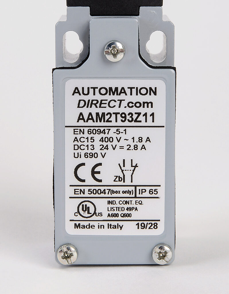 Limit Switch: 360 degree stainless steel spring (PN# AAM2T93Z11