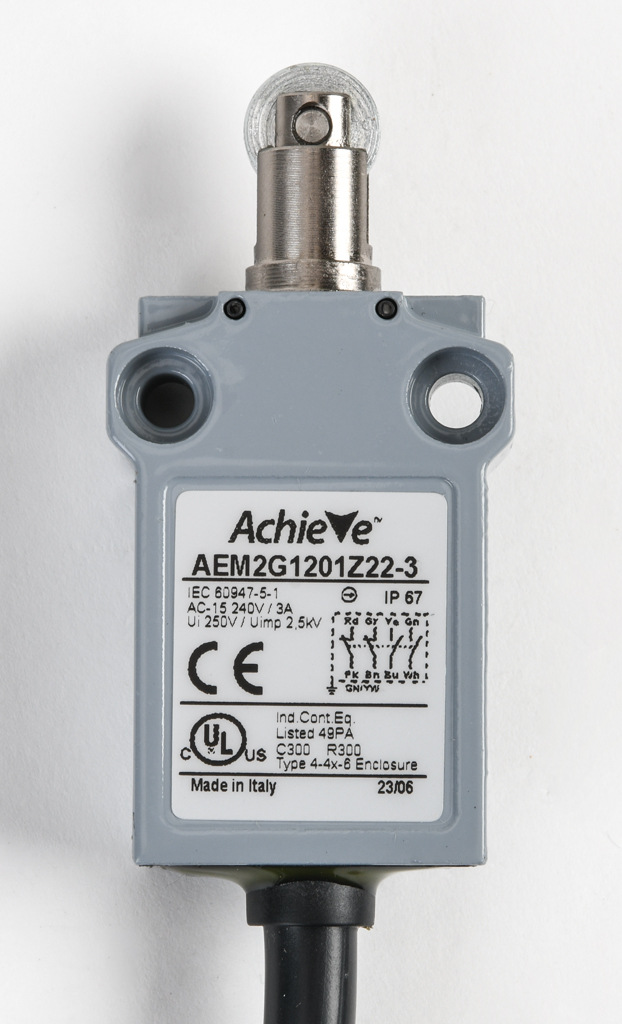 Limit Switch: metal plunger with metal roller (PN# AEM2G1201Z22-3