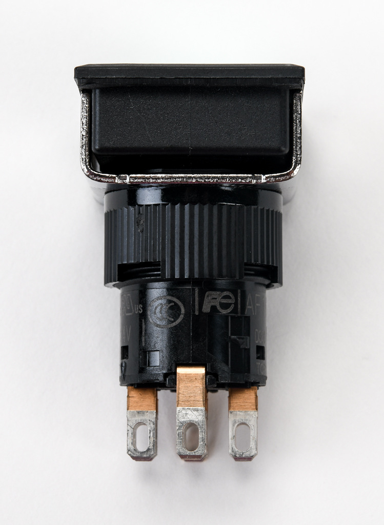 16mm Pushbutton: momentary, green, IP65 (PN# AF16F0N-C2E3G